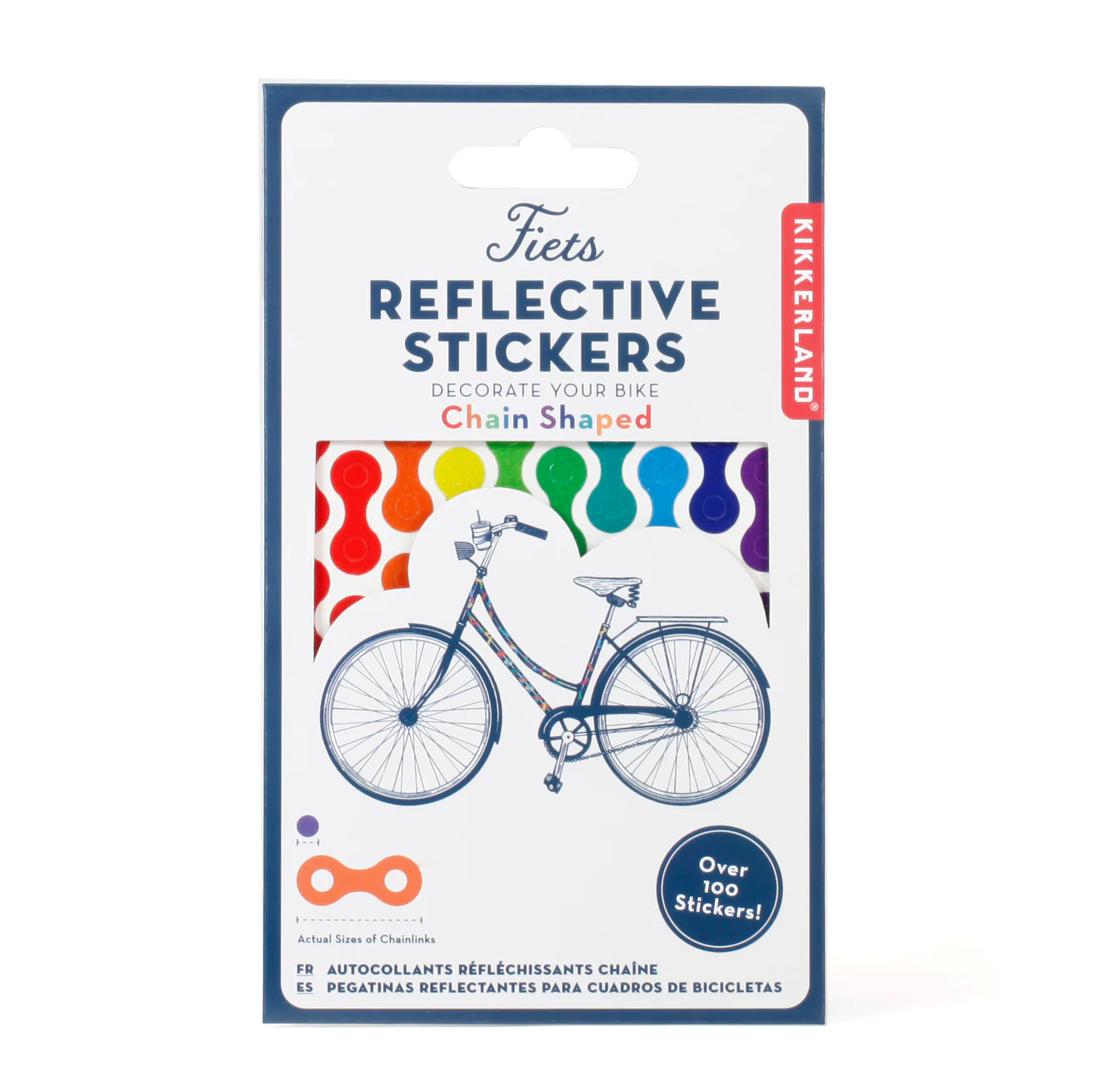 Rainbow Chain Reflect bike Sticker