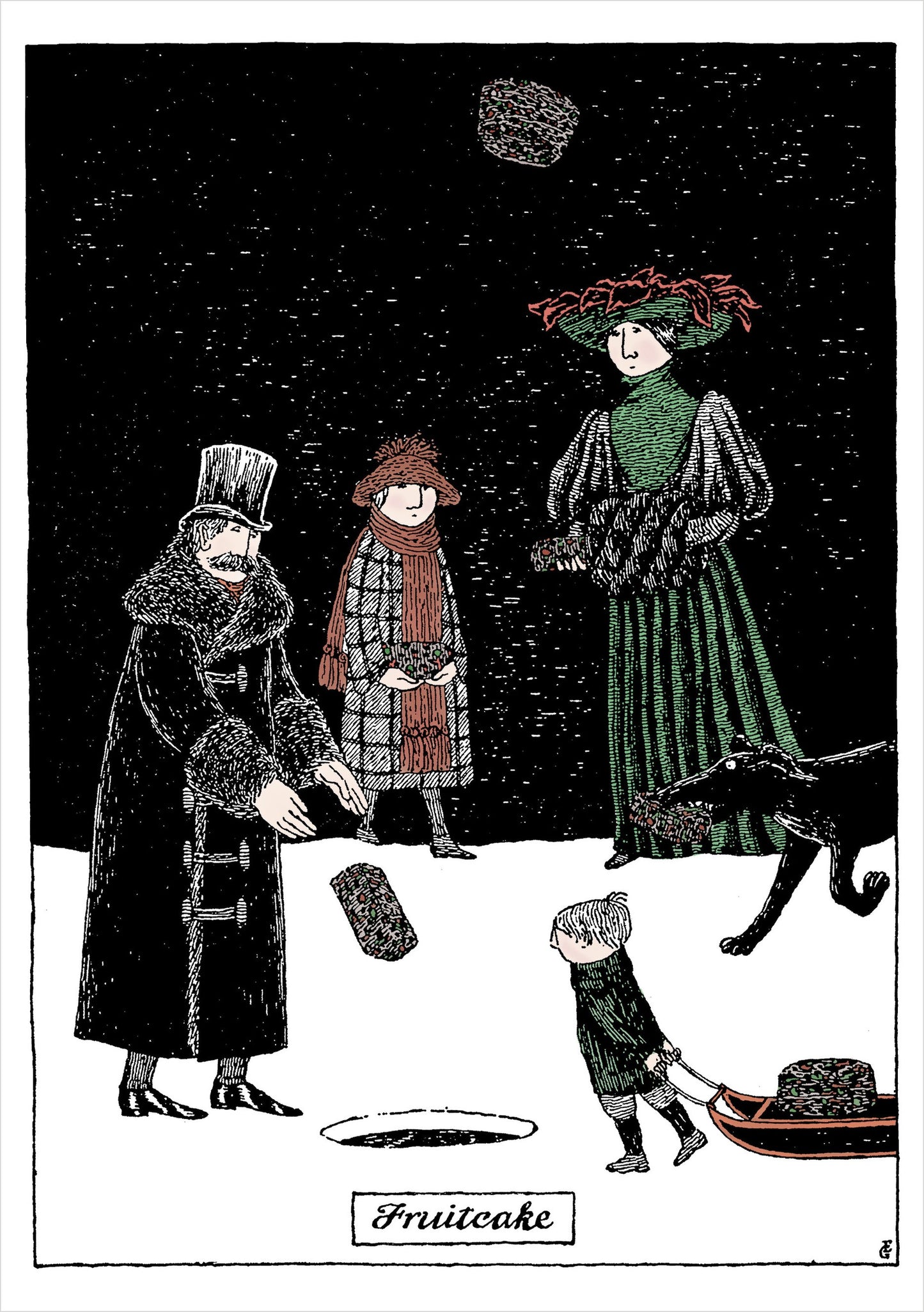 Edward Gorey Fruitcake Holiday Boxed Cards