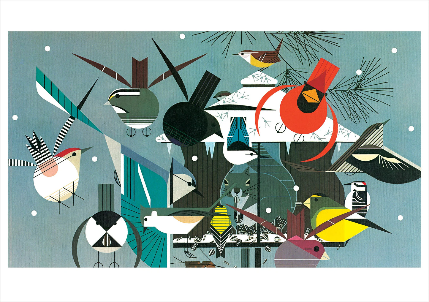 Charley Harper Winter Holiday Cards