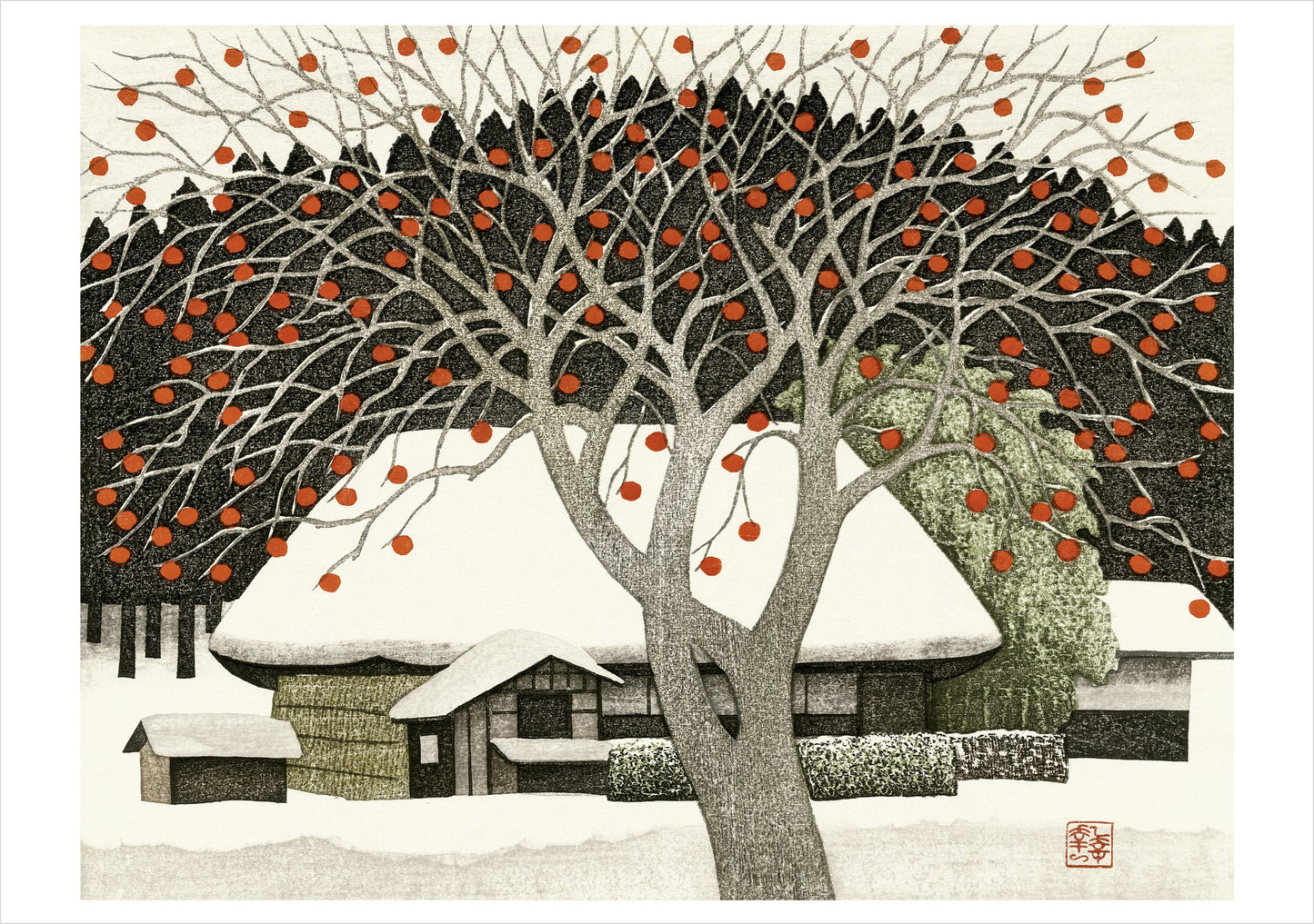 Kazuyuki Ohtsu Remaining Perimmons Holiday Boxed Cards