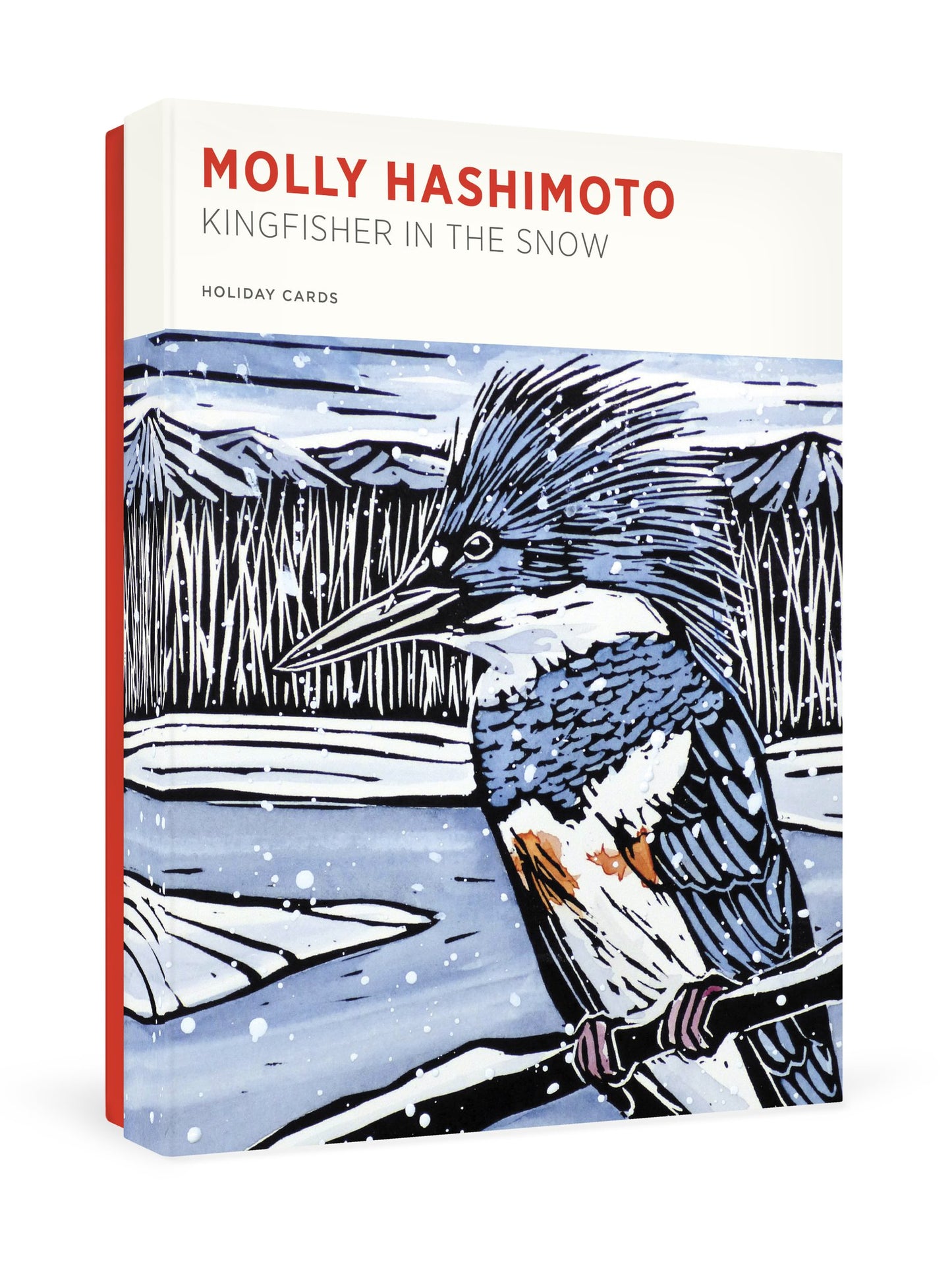 Molly Hashimoto Kingfisher In The Snow Holiday Boxed Cards