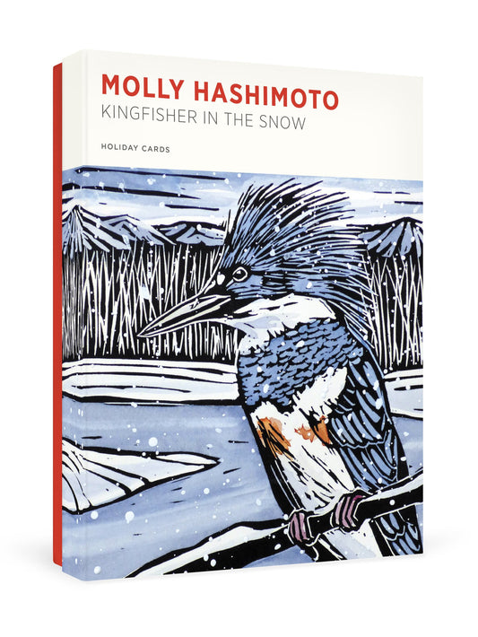 Molly Hashimoto Kingfisher In The Snow Holiday Boxed Cards