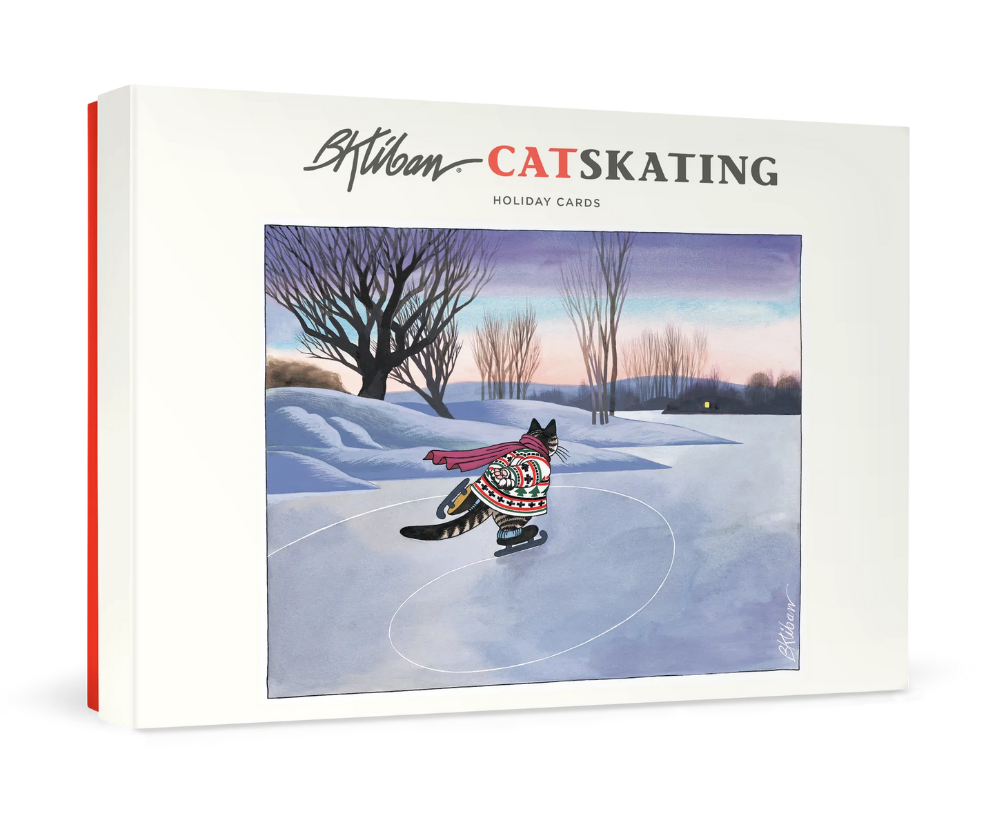 B. Kliban Cat Skating Holiday Cards