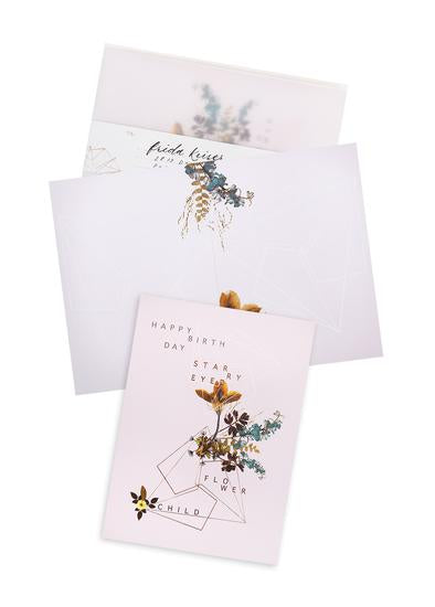 Happy Birthday Card Flower Child