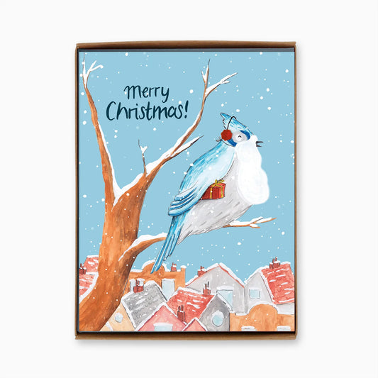 Holiday Blue Jay Boxed Cards