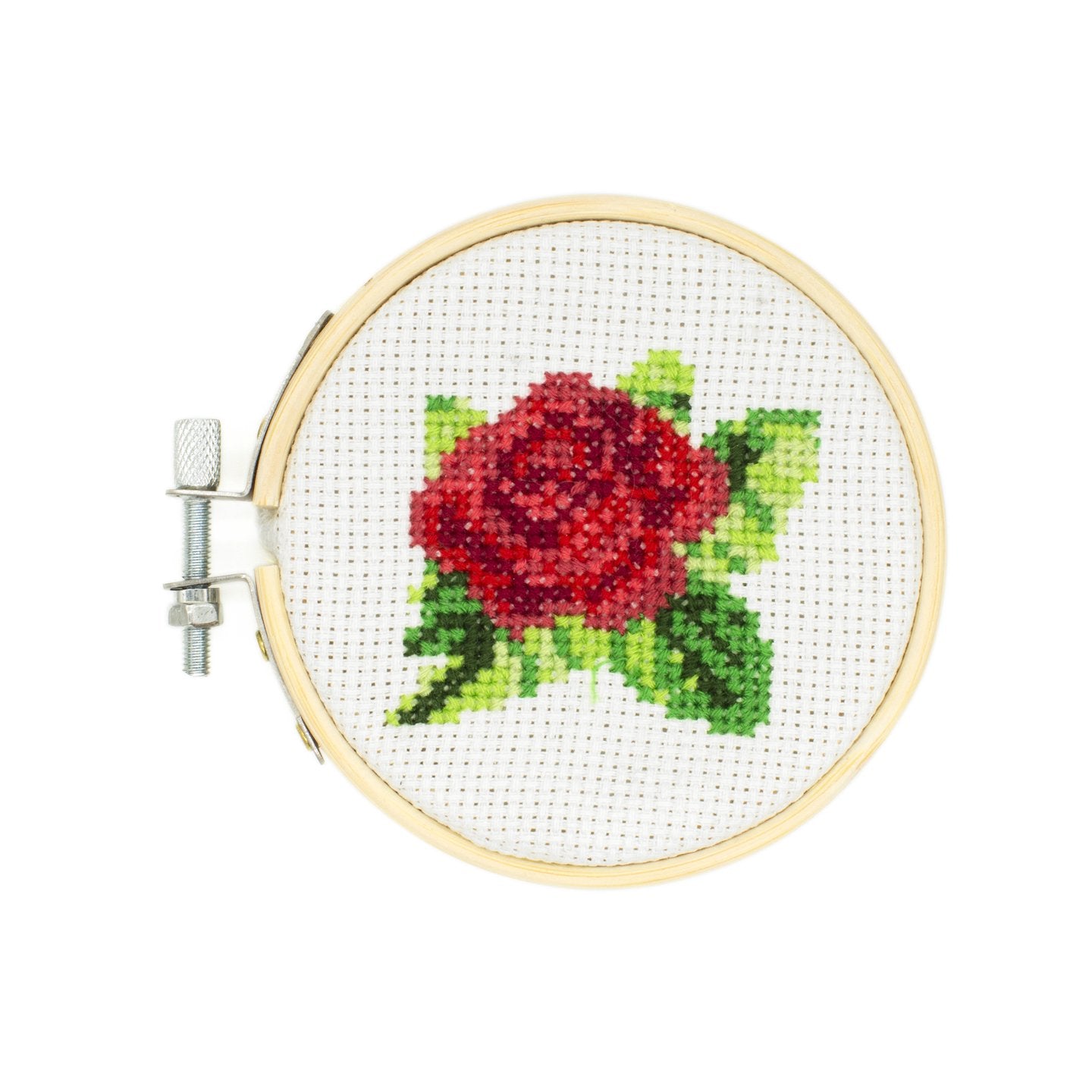 Mini Cross Stitch Embroidery Kit Rose