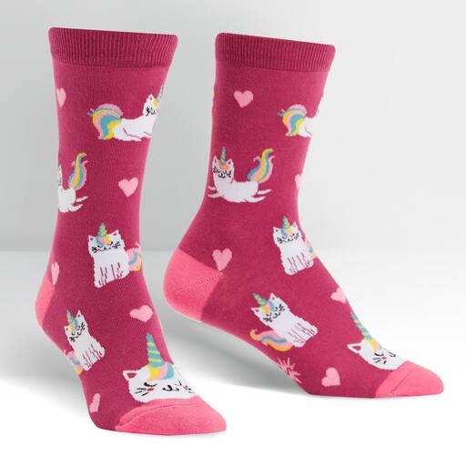 Women’s Crew Socks Look At Me Meow