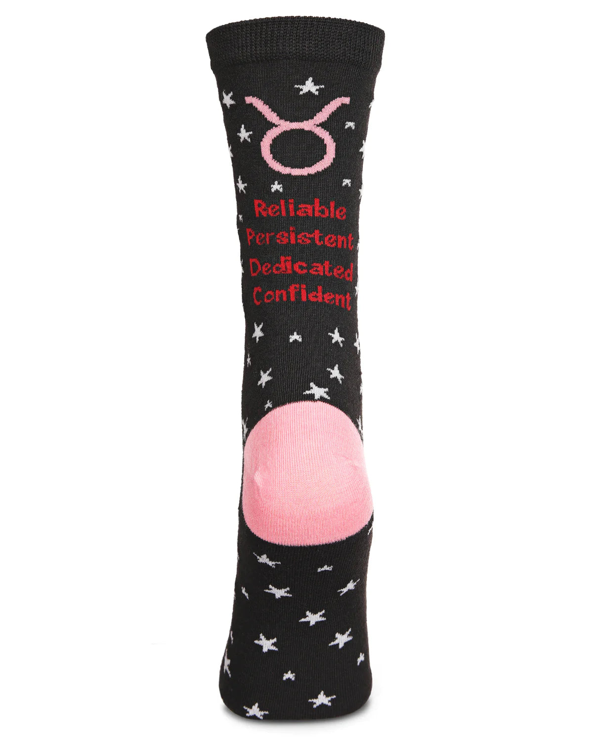 Taurus Zodiac Sign Crew Black Socks