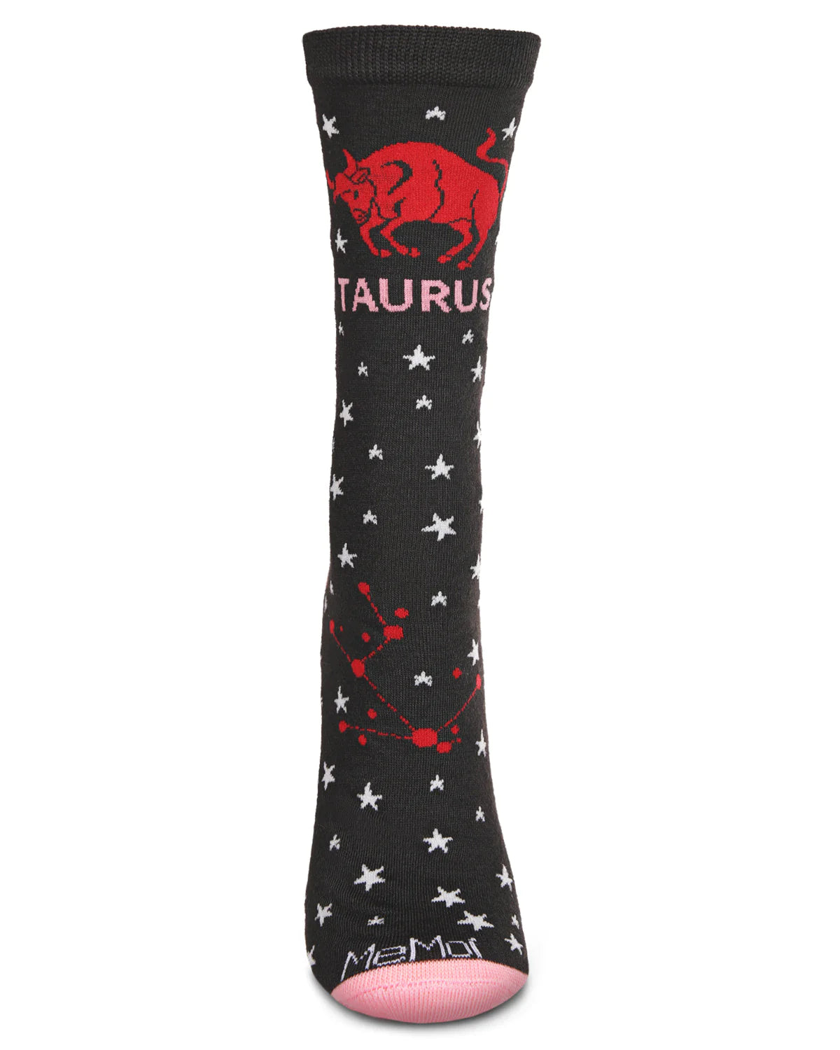 Taurus Zodiac Sign Crew Black Socks