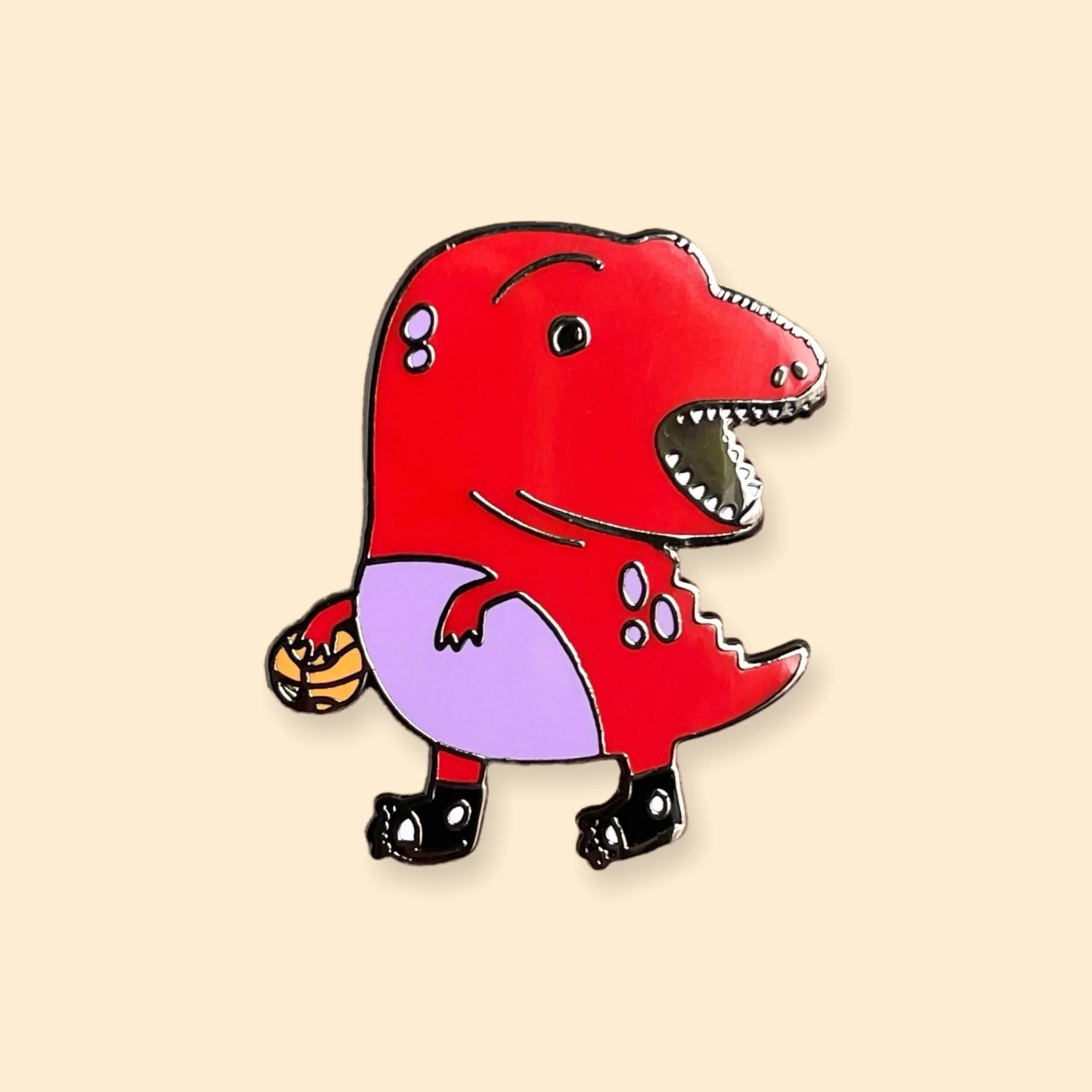 @8 Clumsy Raptor Enamel Pin