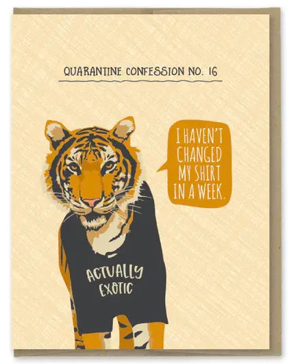 Confess Tiger Card