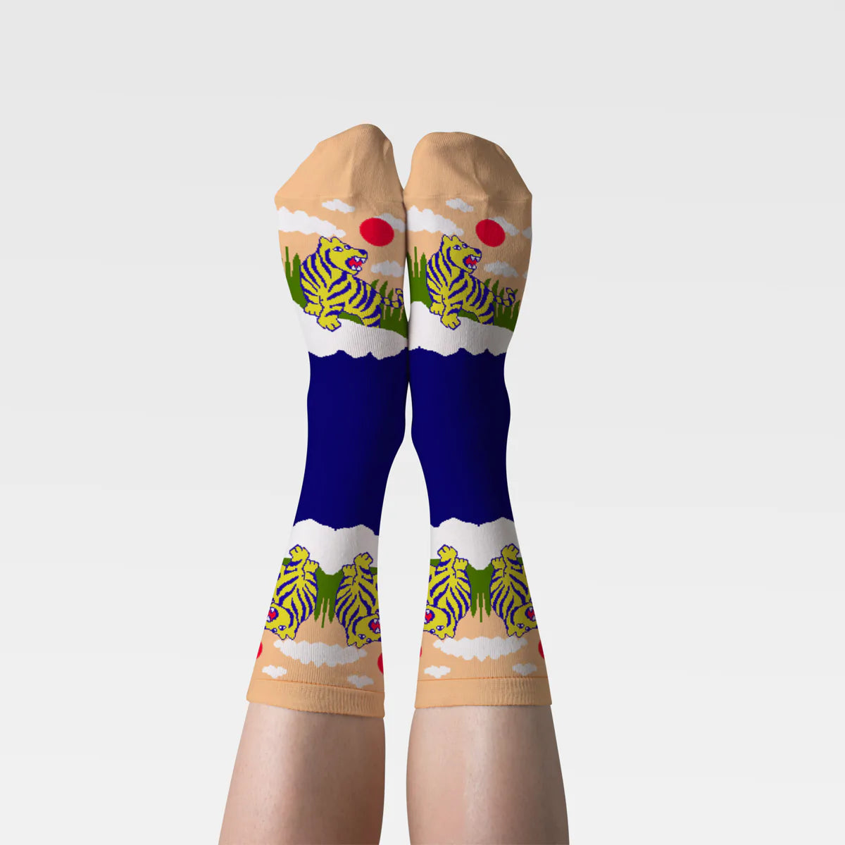 Women's Crew Socks Tiger