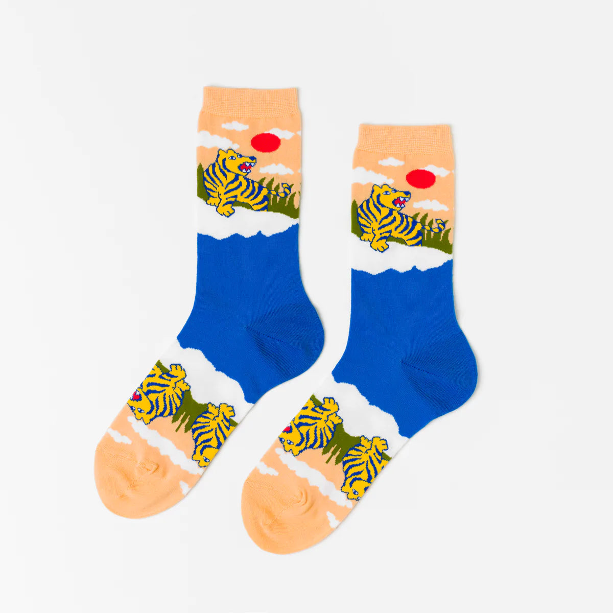 Women's Crew Socks Tiger