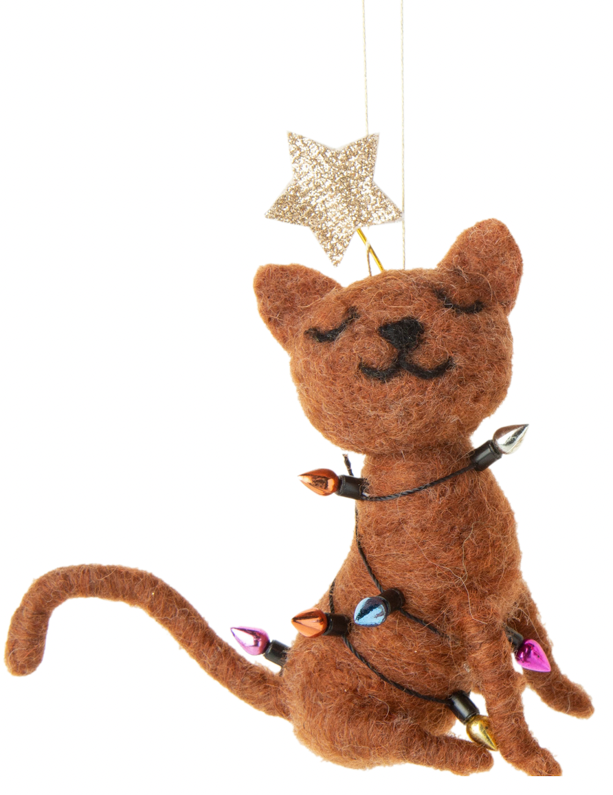 Felt Cat Ornament