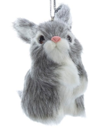 Furry Bunny Ornament