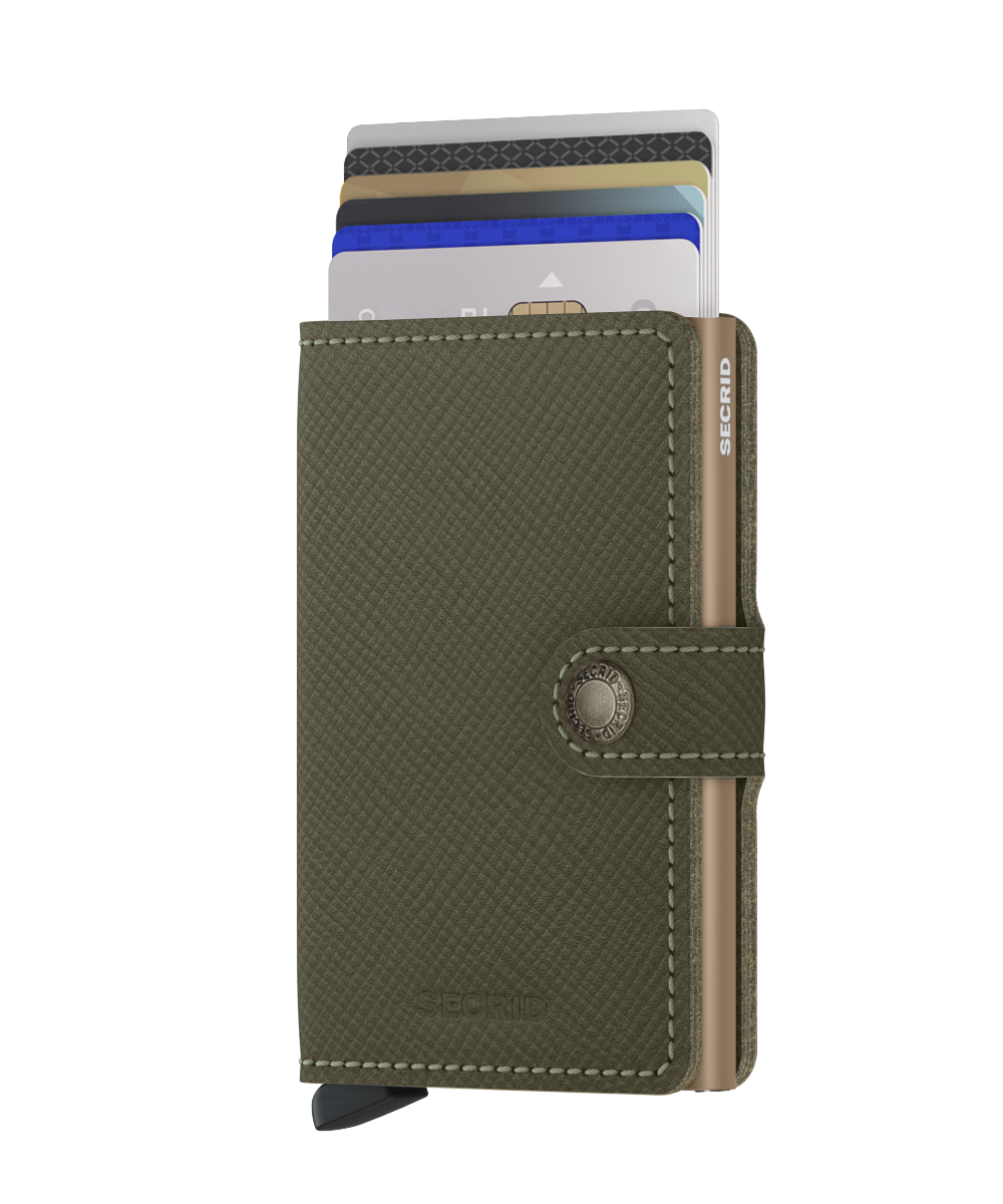 Miniwallet Saffiano Olive