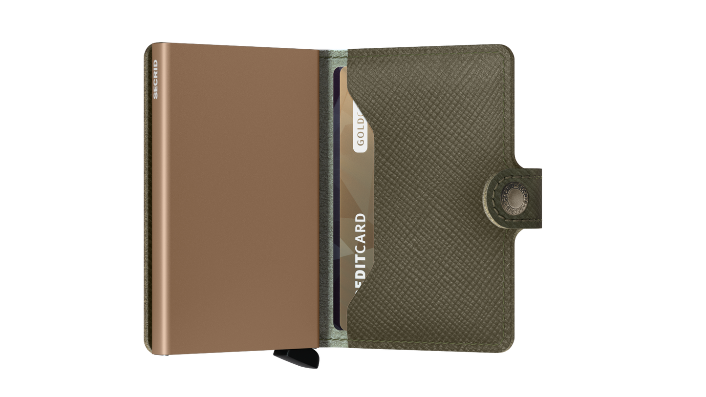 Miniwallet Saffiano Olive
