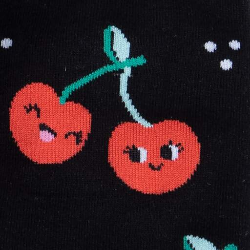 Women's Crew Socks Mon Cherry