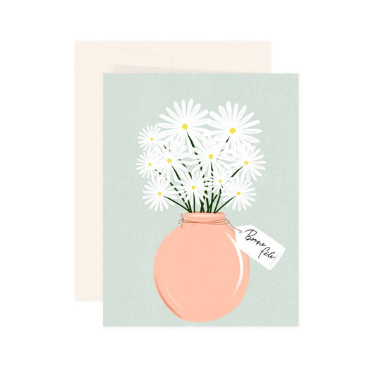 Daisies Bonne Fete Card