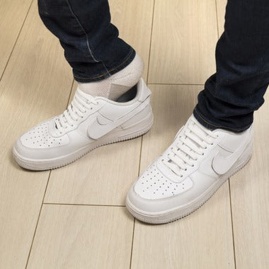 White No Tie Shoe Bands