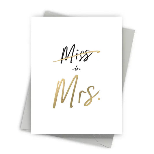 Miss To Mrs Wedding Cards