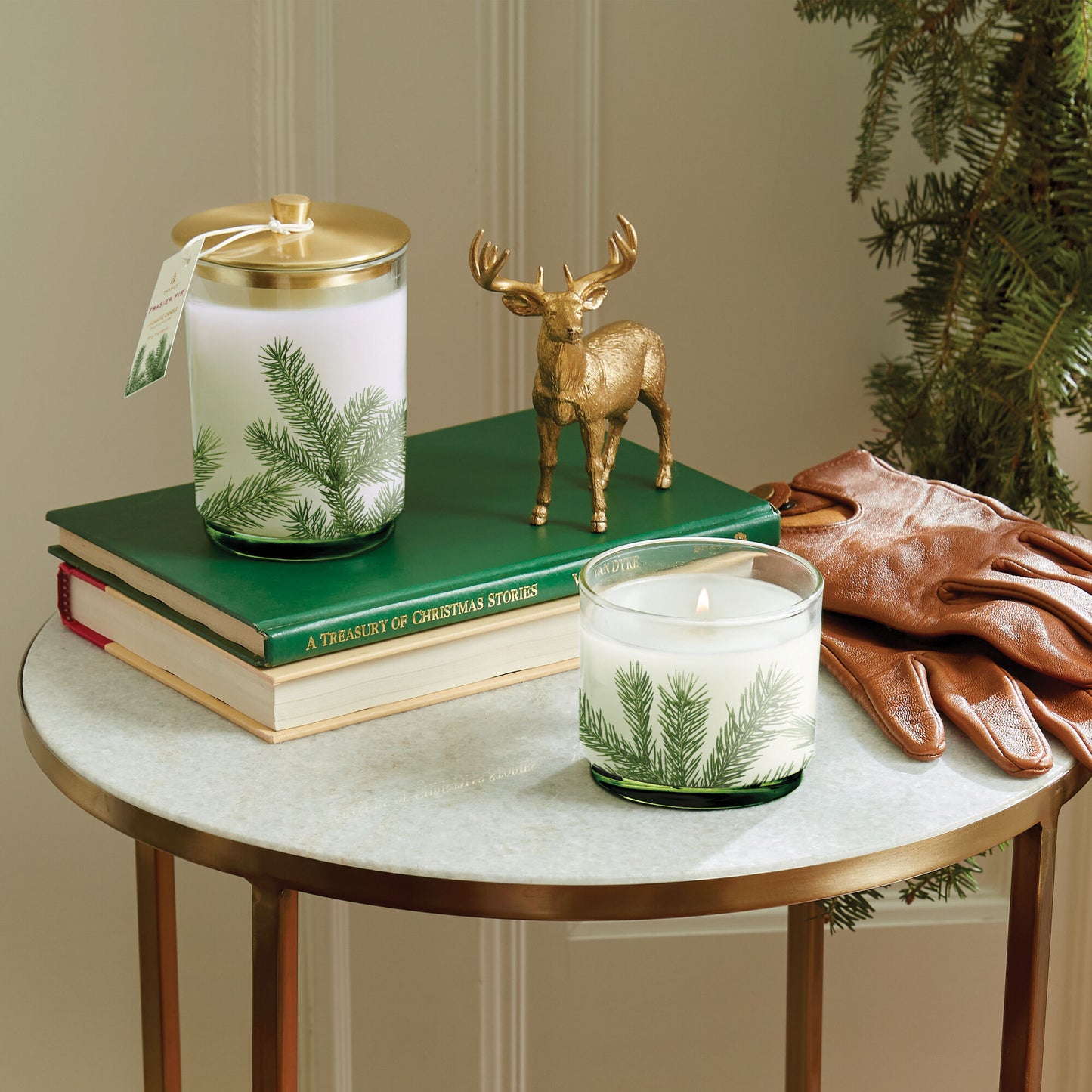 Frasier Fir Medium Pine Needle Luminary Candle
