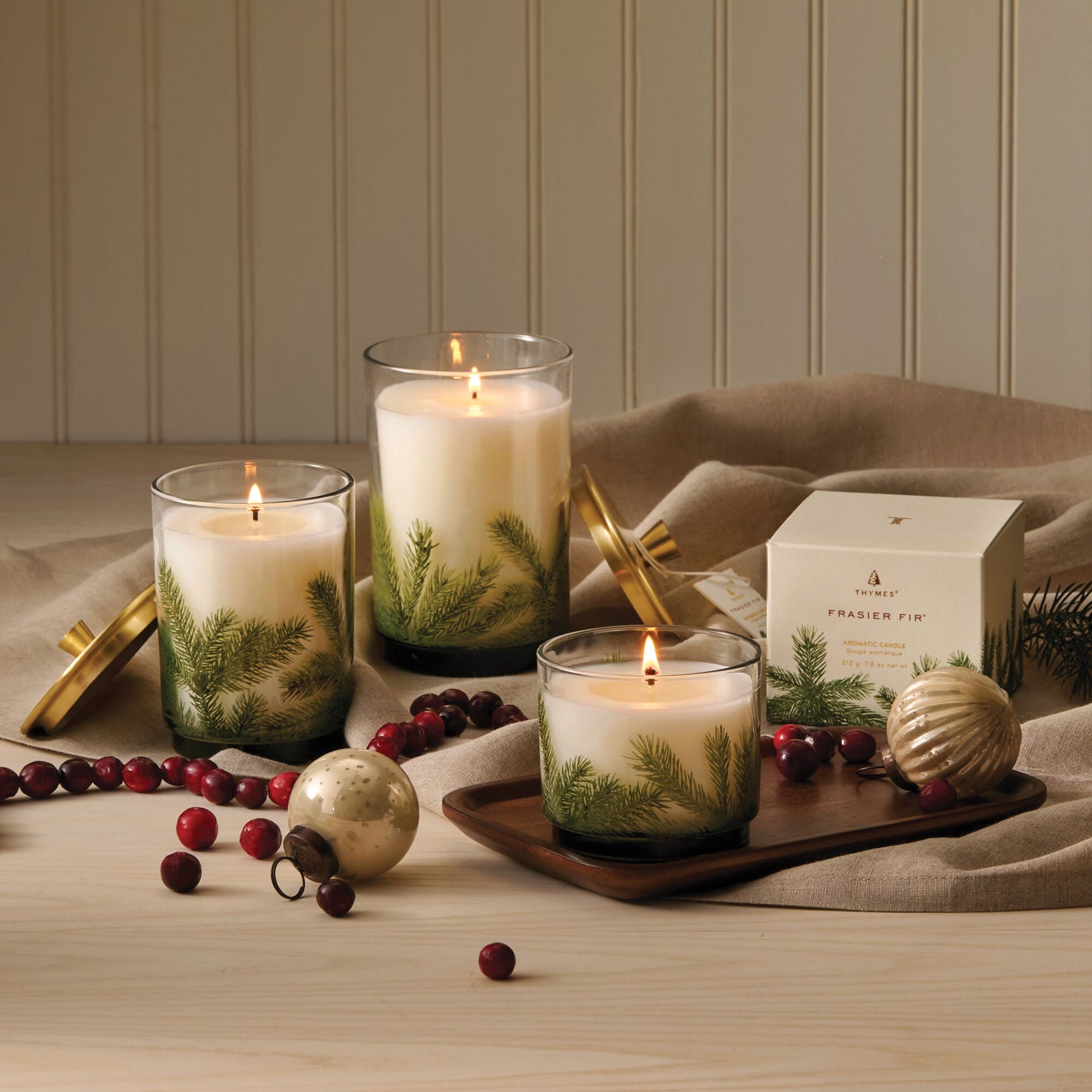Frasier Fir Medium Pine Needle Luminary Candle