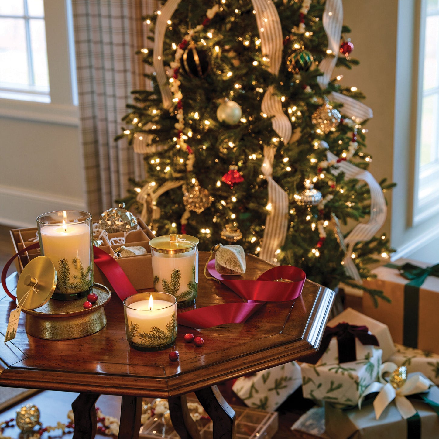 Frasier Fir Medium Pine Needle Luminary Candle