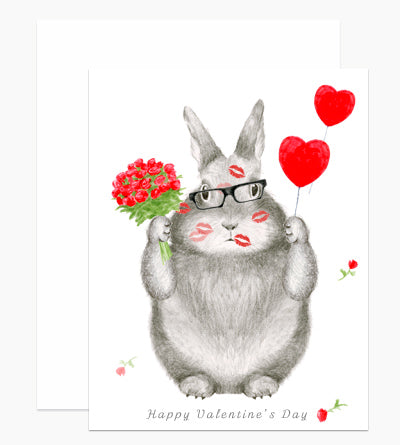 Love Bunny Valentine's Day Card
