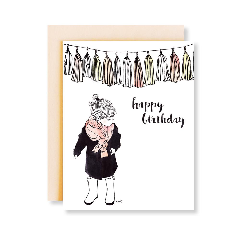 Baby Girl Birthday Card