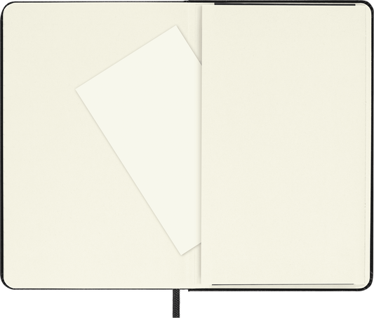 Classic Pocket Black Hard Cover Square Notebook