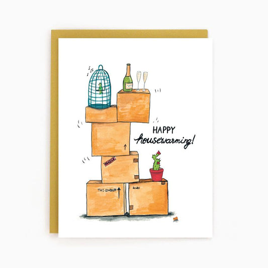 Happy Housewarming Boxes Card