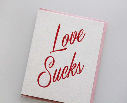 Love Sucks Card