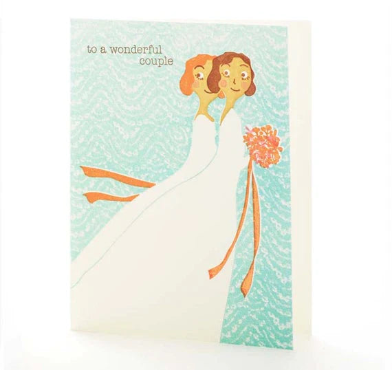 Brides To Wonderful Couple Card