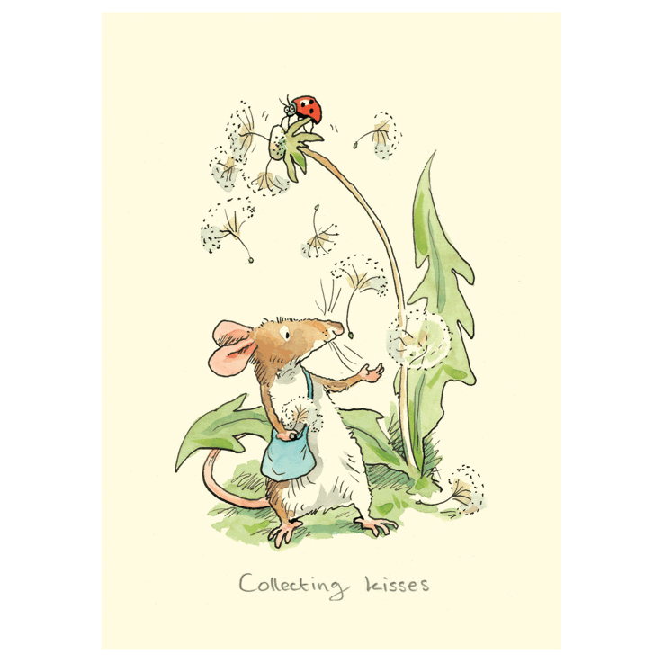 Two Bad Mice Collecting Kisses Card