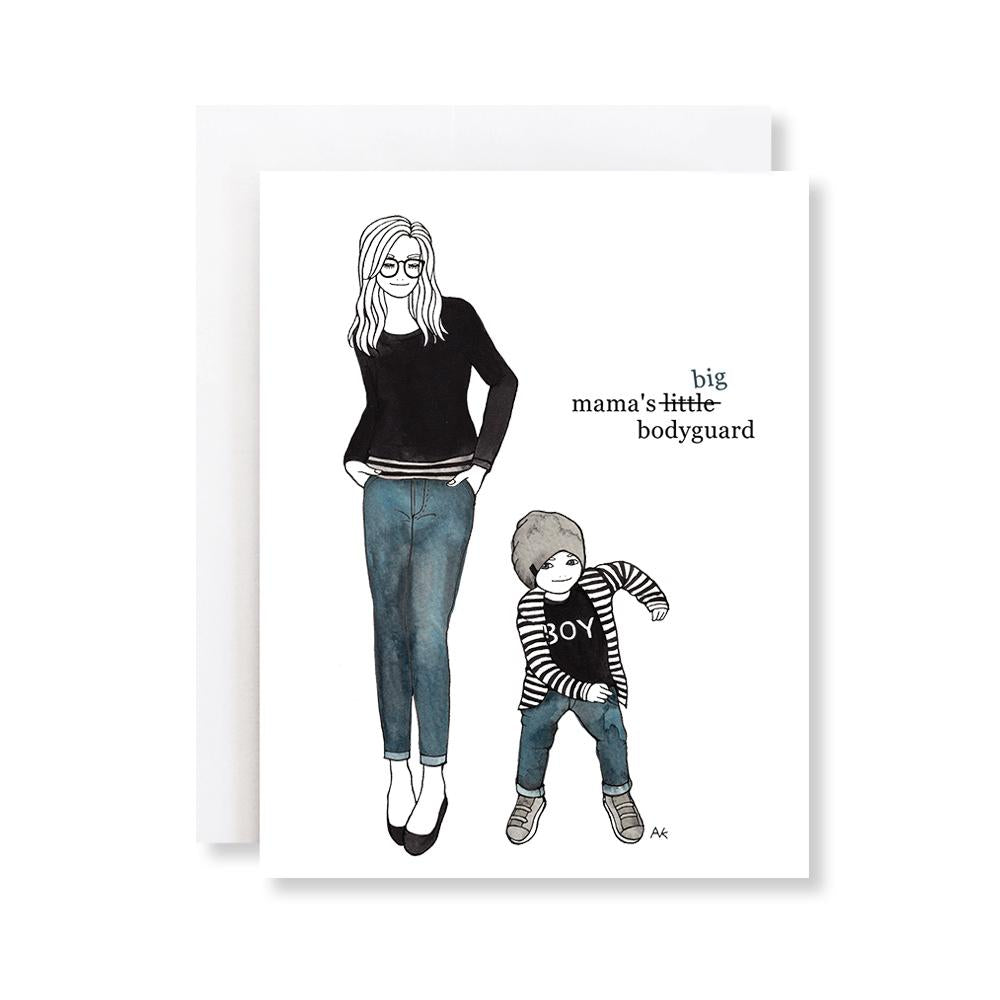 Mama's Big Bodyguard Card