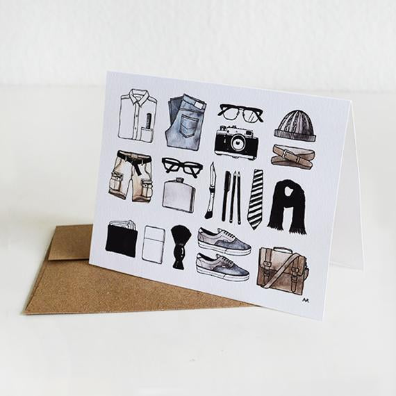 Men's Minimal Items Card