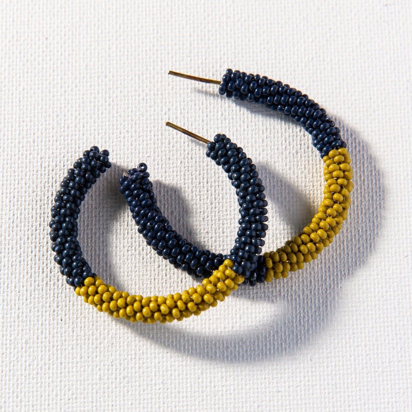 Navy cheap hoop earrings