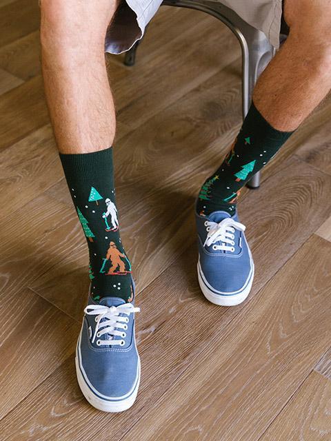 Men's Crew Socks Ready Yeti Go