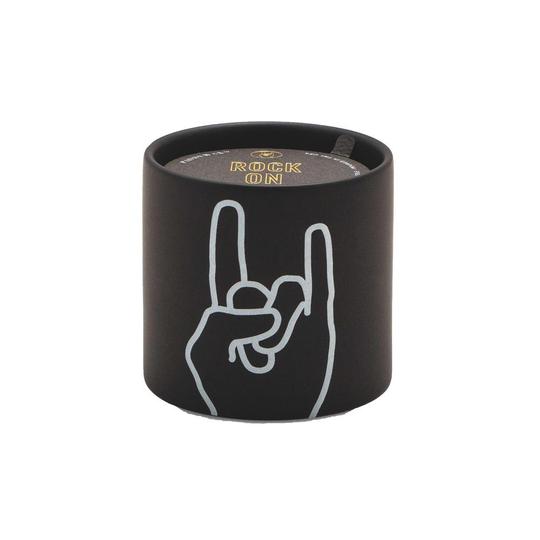 Impressions Candle Rock On Decal Leather & Oakmoss