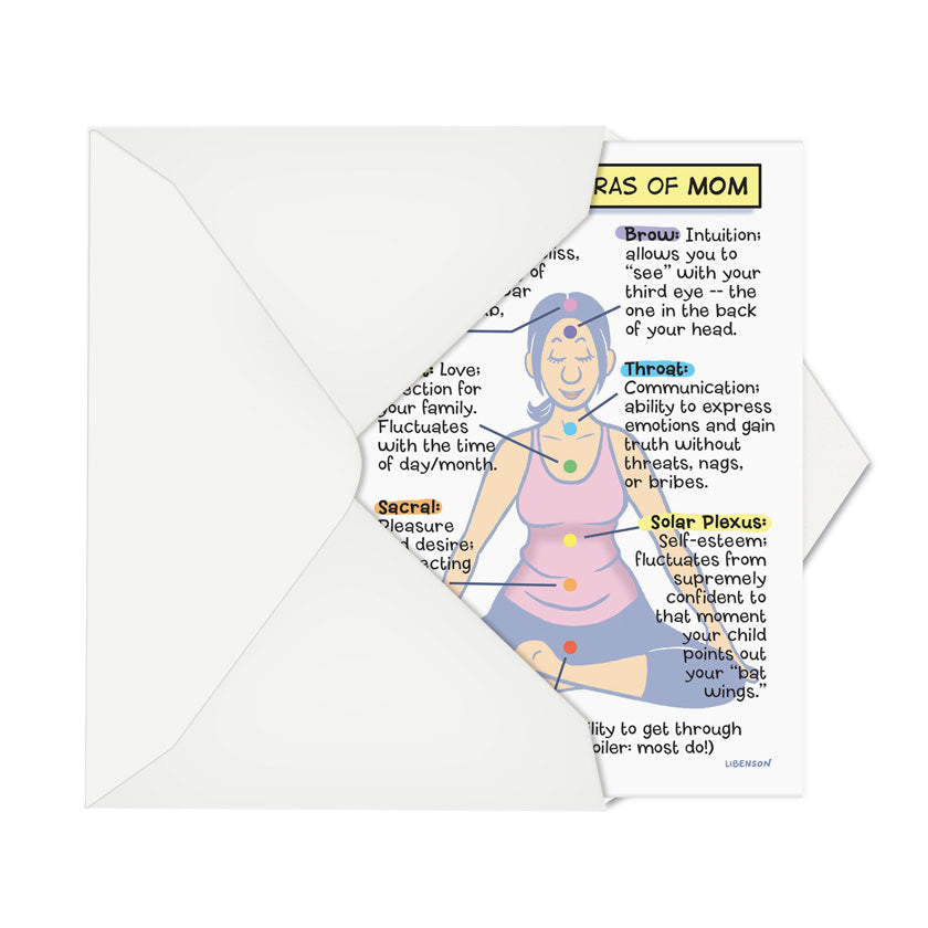 Seven Chakras Of Mom Mother's Day Card