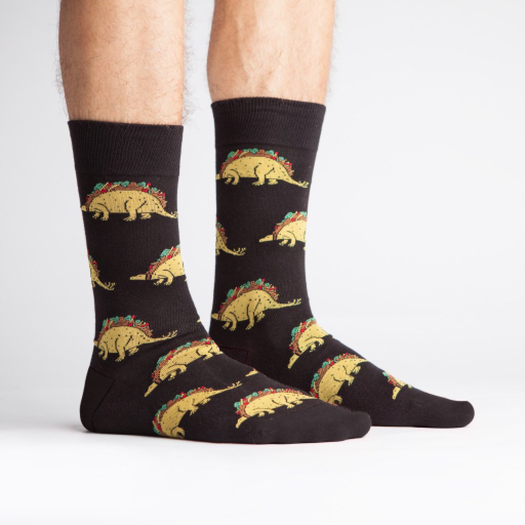 Men’s Crew Socks Tacosaurus