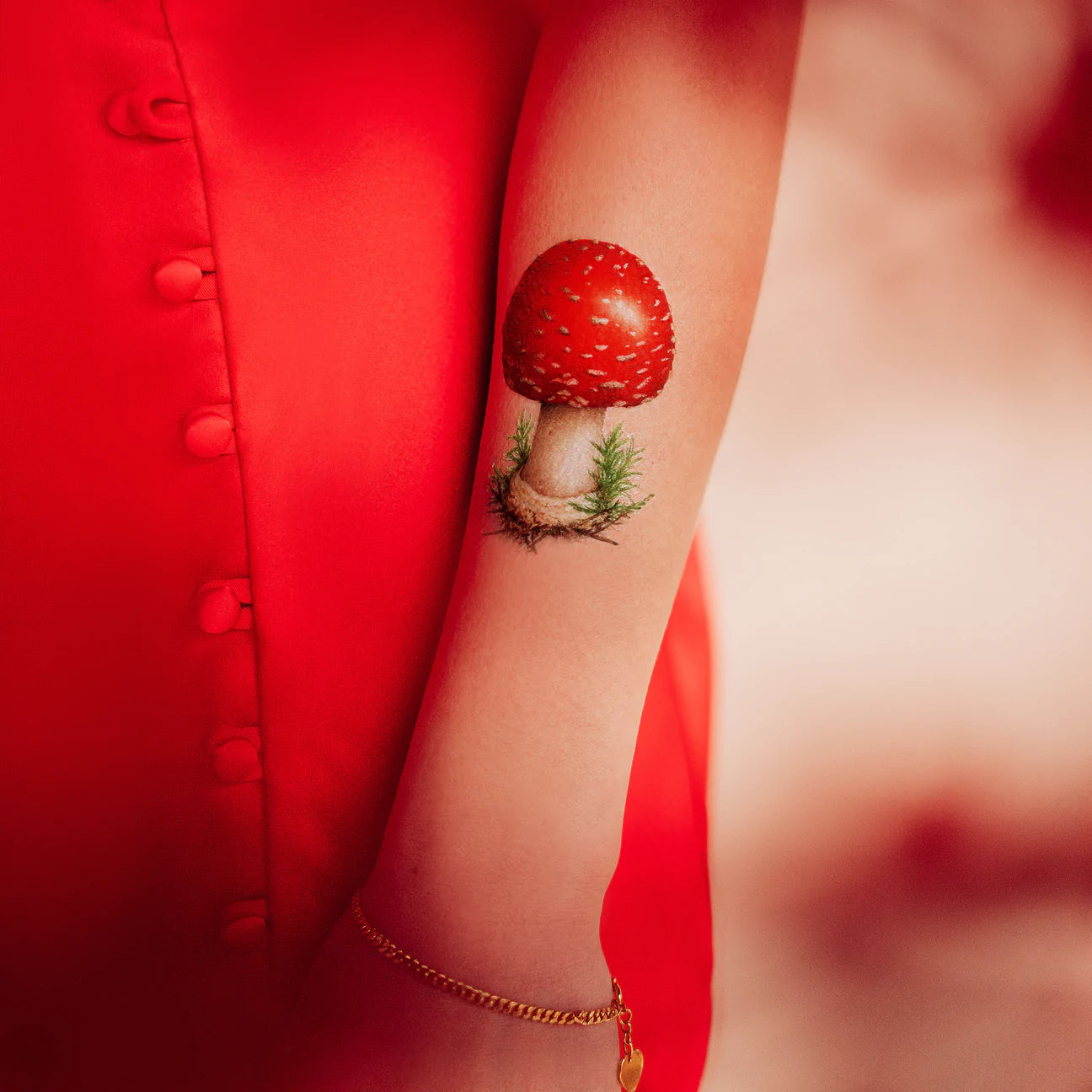 Toadstool Temporary Tattoos