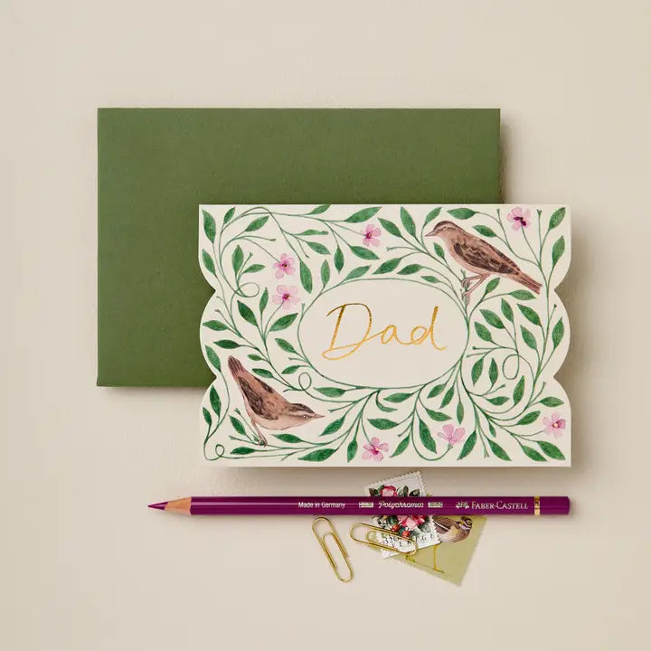 Spring Birds Dad Card