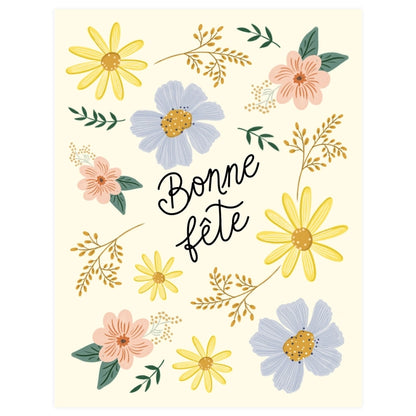 Flourish Bonne Fete Card