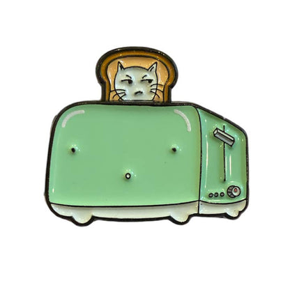 @22 Cat Toast Enamel Pin