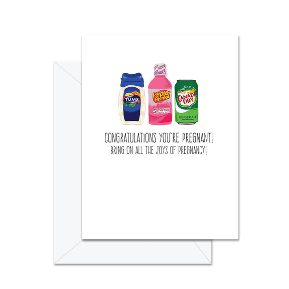 Congratulations You're Pregnant Greeting Card