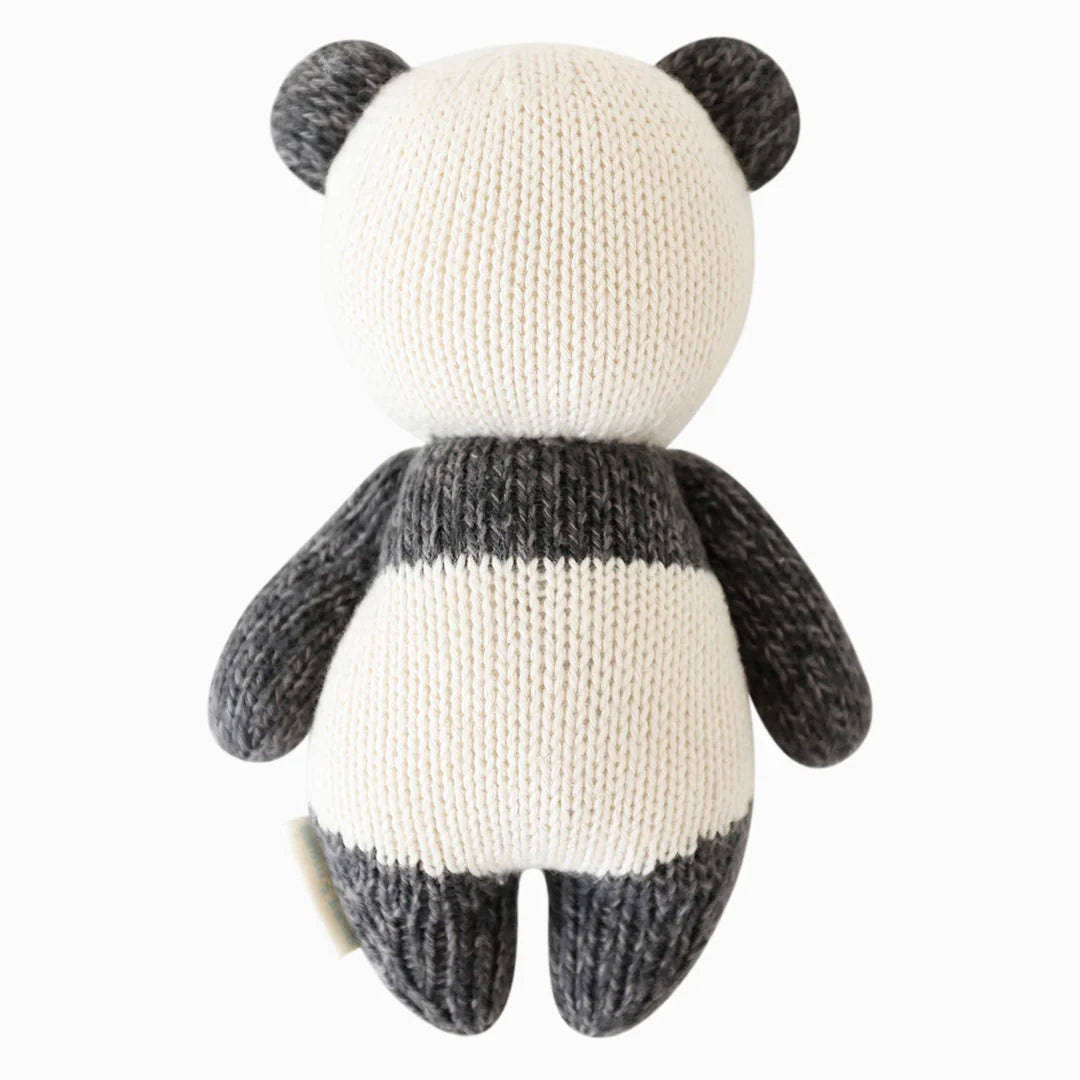 Baby Panda Hand-Knit Doll