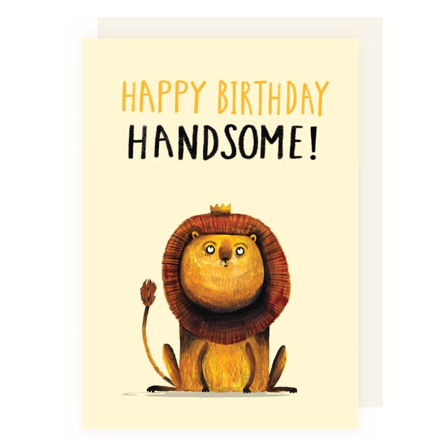 Birthday Handsome Lion Greeting Card