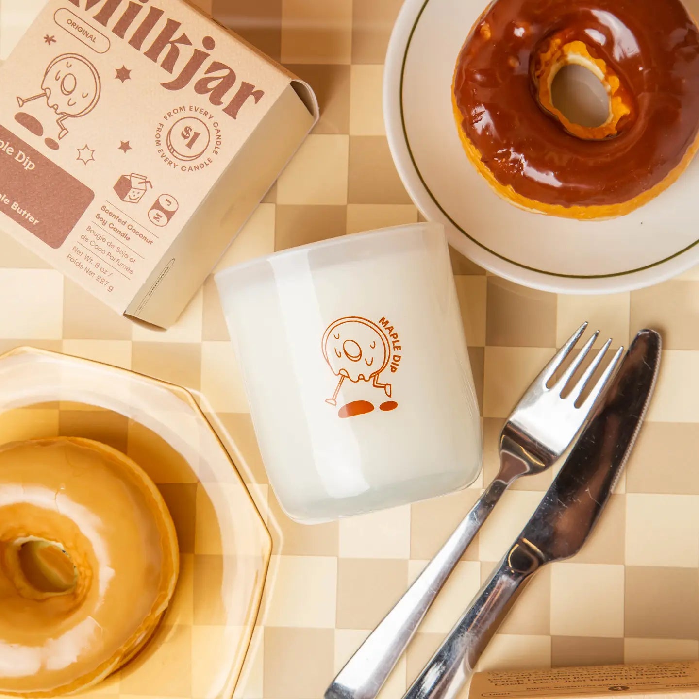 Maple Dip Warm Maple Butter Coconut Soy 8oz Candle